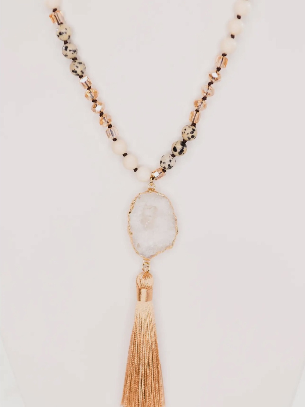 ✨BNWT BOUTIQUE FASHION Multicolor Boho Tassel Statement  Necklace